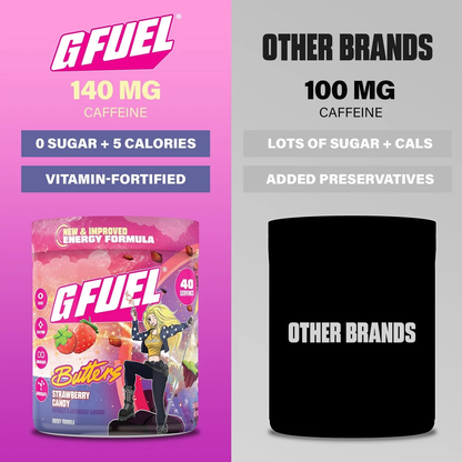 G Fuel Butters Strawberry Candy 2.0 Tub - 40 Servings - NoisyButters