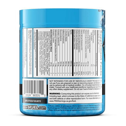 G Fuel Cadenza Tub - 40 Servings - Persona 3 Reload