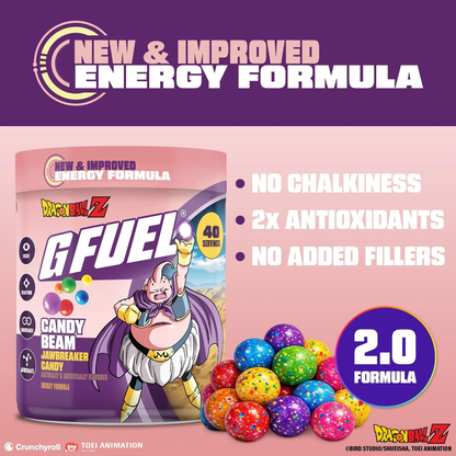 G Fuel Candy Beam 2.0 Tub - 40 Servings - Dragon Ball Z