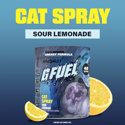 G Fuel Cat Spray 2.0 Tub - 40 Servings - Mewgenics