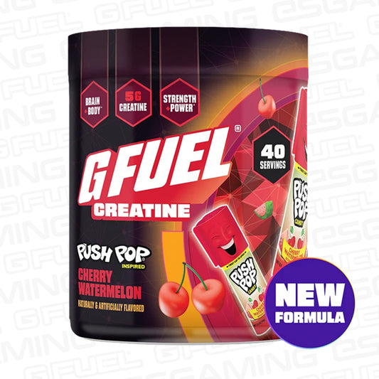 G Fuel Cherry Watermelon Creatine Tub - 40 Servings - Push Pop