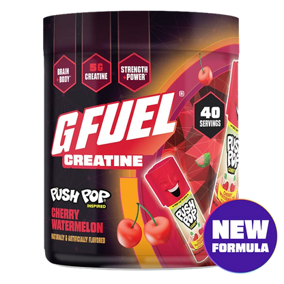 G Fuel Cherry Watermelon Creatine Tub - 40 Servings - Push Pop