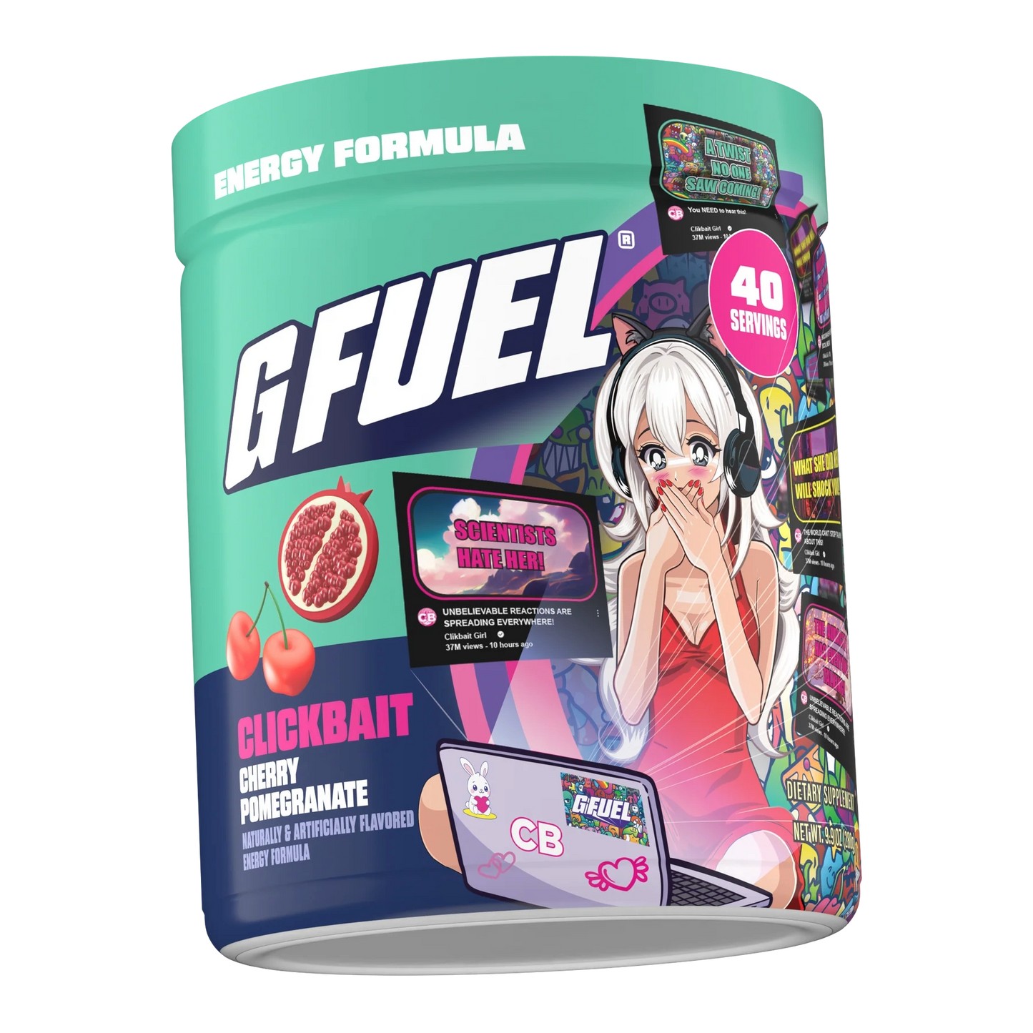G Fuel Clickbait Reanimated Tub - 40 Servings