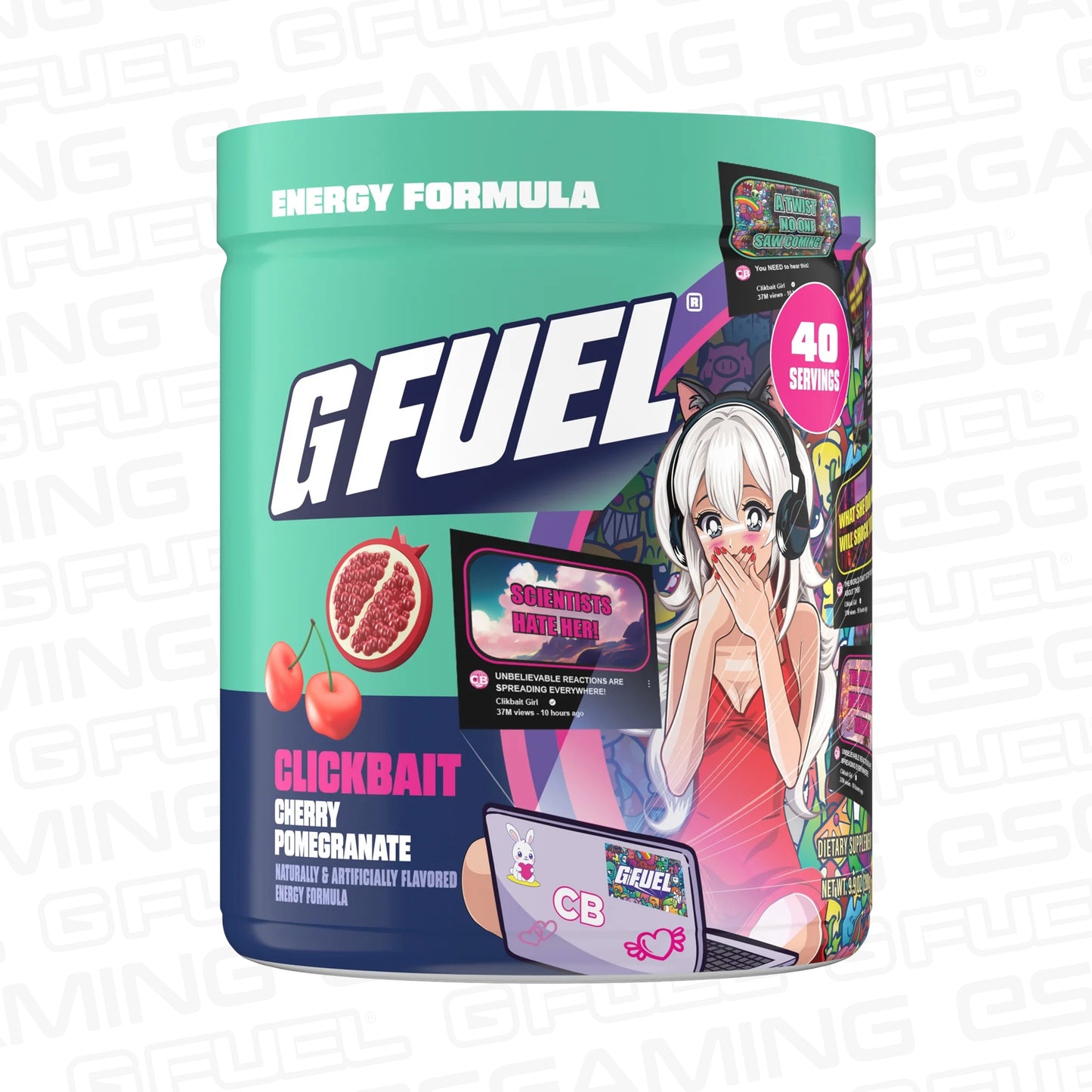 G Fuel Clickbait Reanimated Tub - 40 Servings