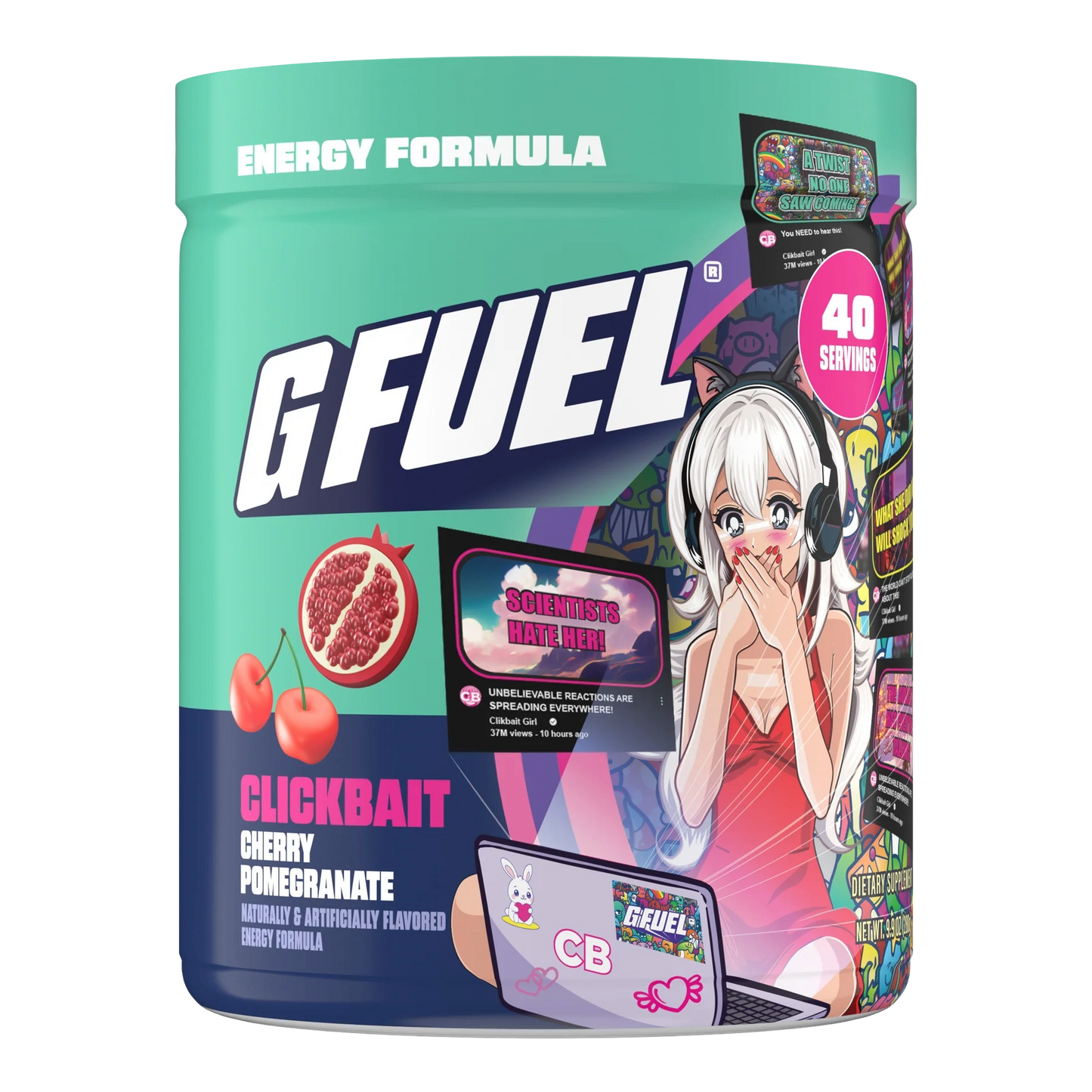 G Fuel Clickbait Reanimated Tub - 40 Servings