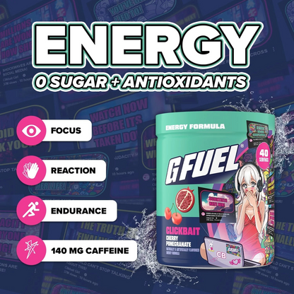 G Fuel Clickbait Reanimated Tub - 40 Servings