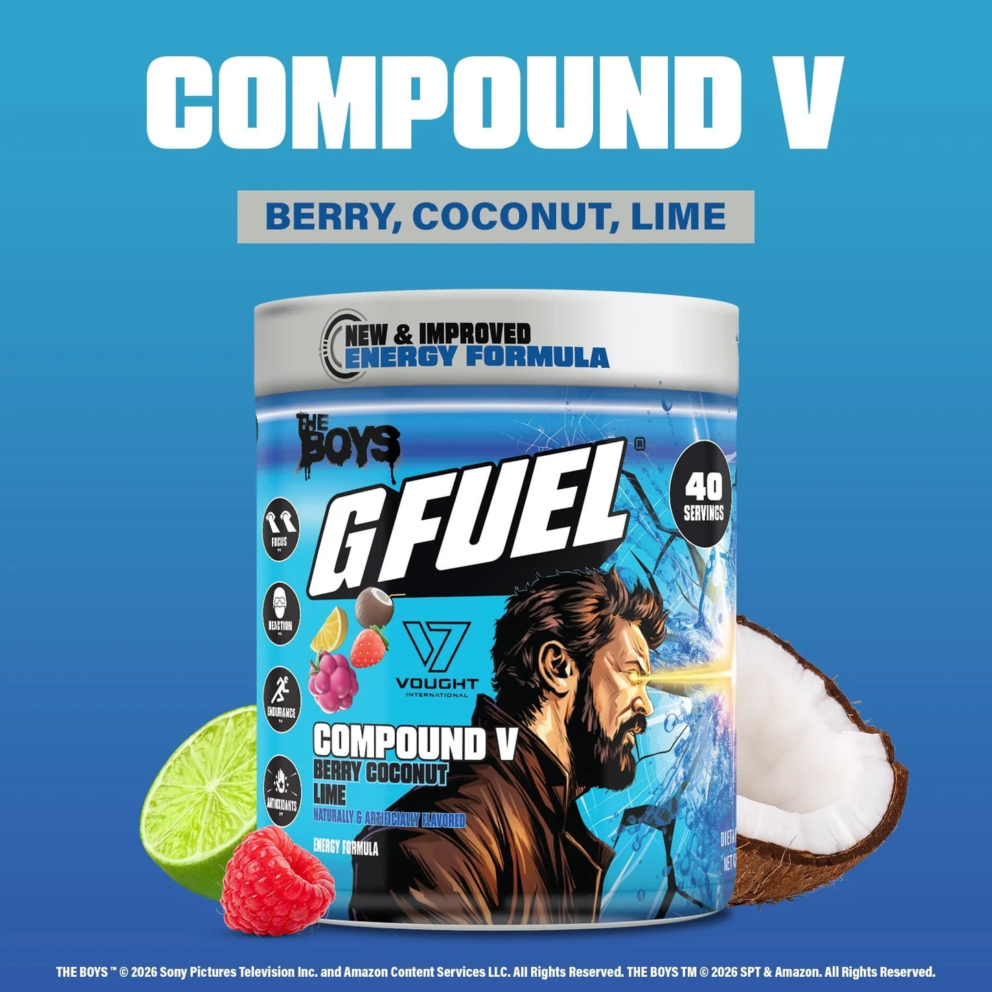G Fuel Compound V 2.0 Tub - 40 Servings - The Boys