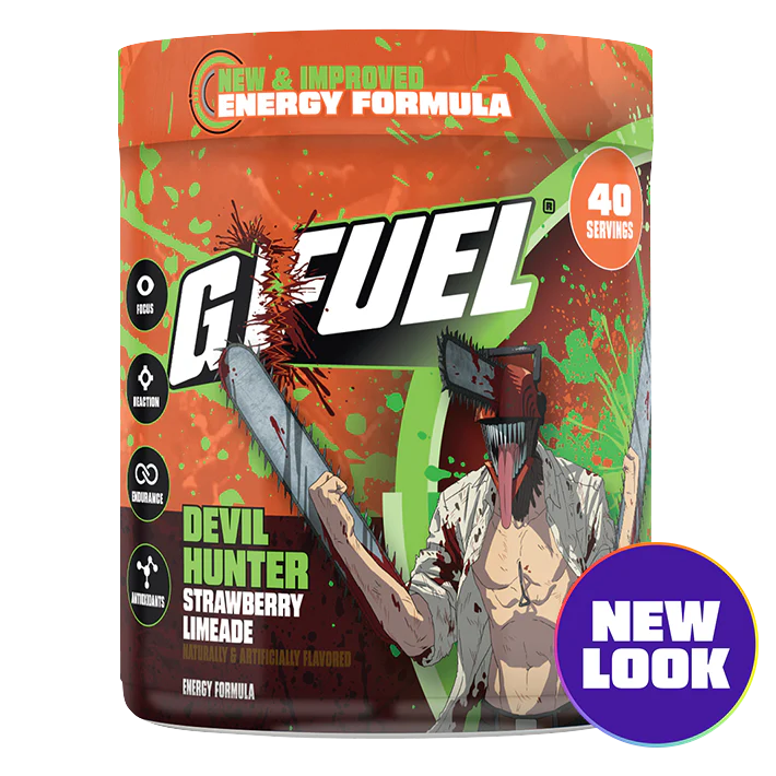 G Fuel Devil Hunter 2.0 Tub - 40 Servings - Chainsaw Man