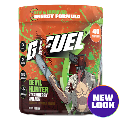 G Fuel Devil Hunter 2.0 Tub - 40 Servings - Chainsaw Man