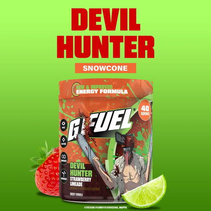 G Fuel Devil Hunter 2.0 Tub - 40 Servings - Chainsaw Man