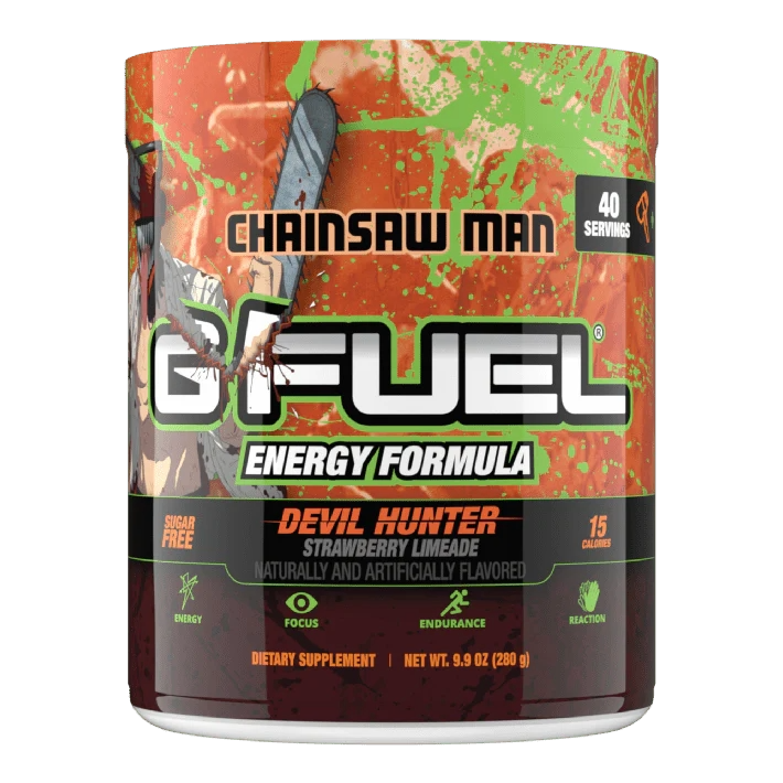 G Fuel Devil Hunter Tub - 40 Servings - Chainsaw Man