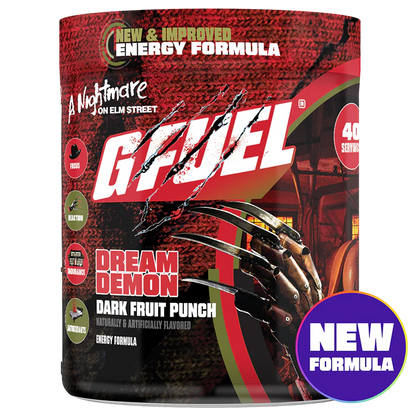 G Fuel Dream Demon 2.0 Tub - 40 Servings - Nightmare On Elm Street