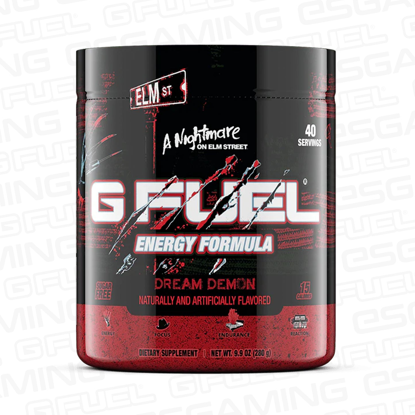 G Fuel Dream Demon Tub - 40 Servings - Nightmare On Elm Street