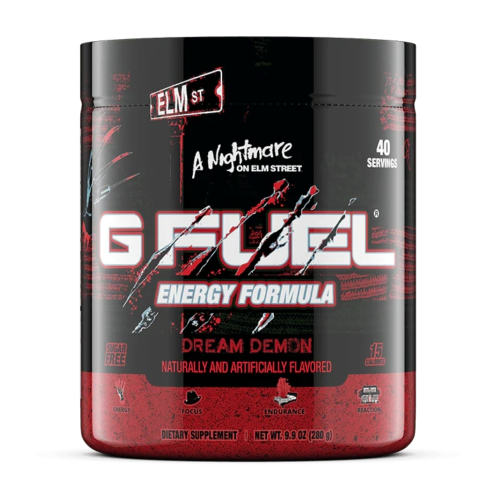 G Fuel Dream Demon Tub - 40 Servings - Nightmare On Elm Street