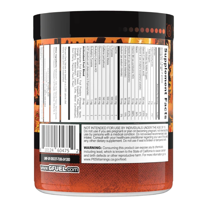 G Fuel Drop Shot Citrus Tub - 40 Servings
