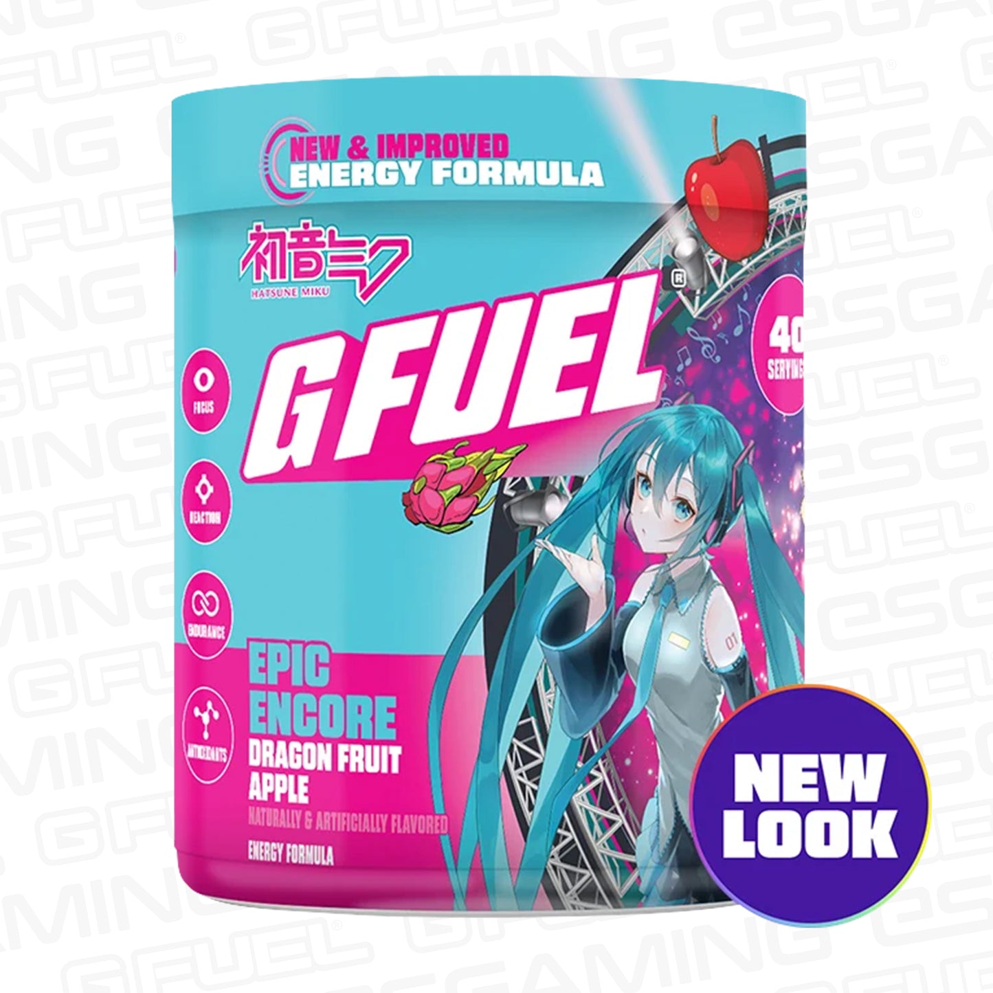 G Fuel Epic Encore 2.0 Tub - 40 Servings - Hatsune Miku
