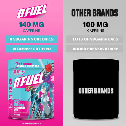 G Fuel Epic Encore 2.0 Tub - 40 Servings - Hatsune Miku