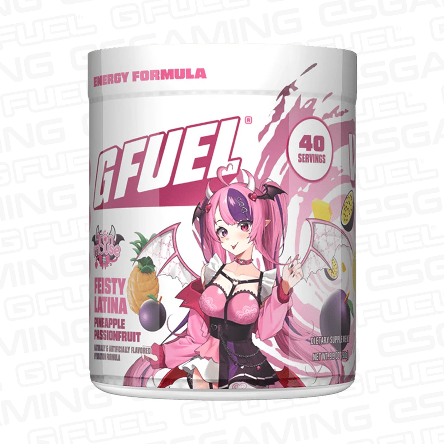 G Fuel Feisty Latina Tub - 40 Servings - Ironmouse - VShojo