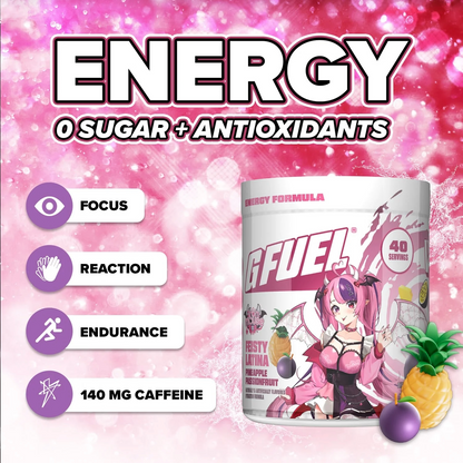 G Fuel Feisty Latina Tub - 40 Servings - Ironmouse - VShojo