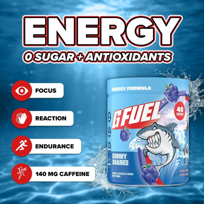 G Fuel Gummy Sharks Tub - 40 Servings