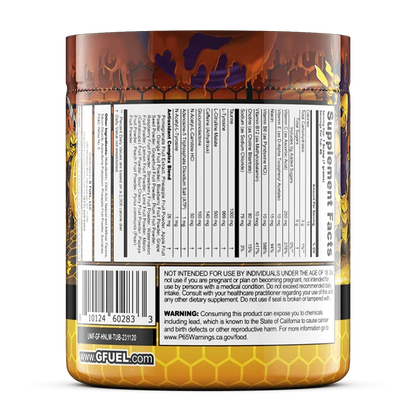 G Fuel Honey Lemon Tub - 40 Servings