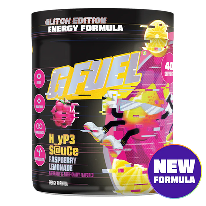 G Fuel Hype Sauce 2.0 Tub - 40 Servings - Glitch Edition