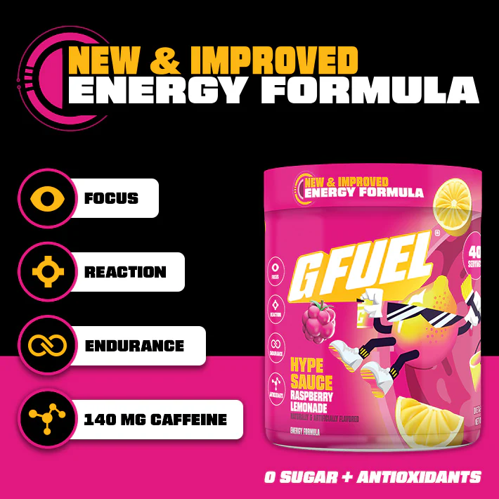 G Fuel Hype Sauce 2.0 Tub - 40 Servings