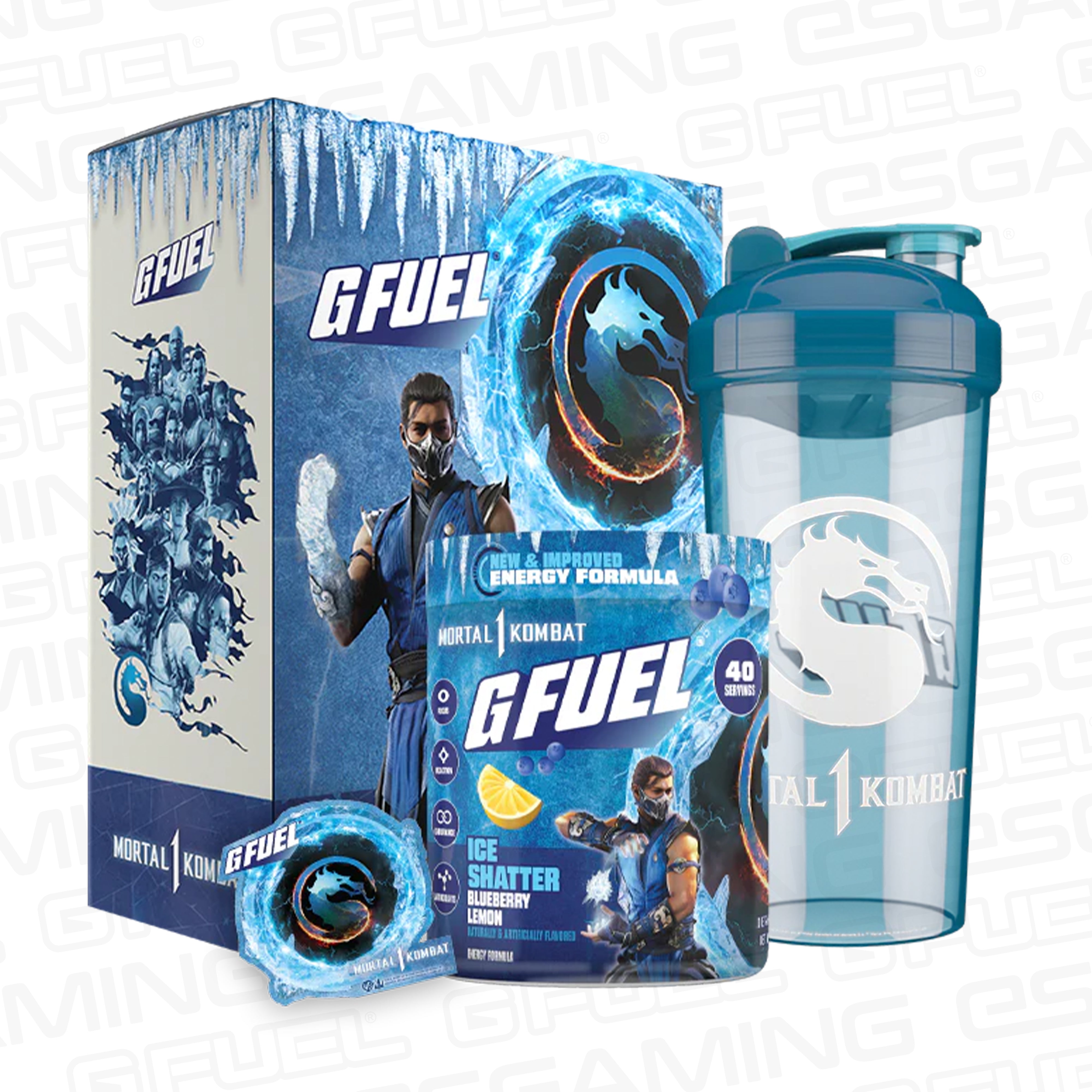 G Fuel Ice Shatter 2.0 Collector Box - Energy Drink - Mortal Kombat ...