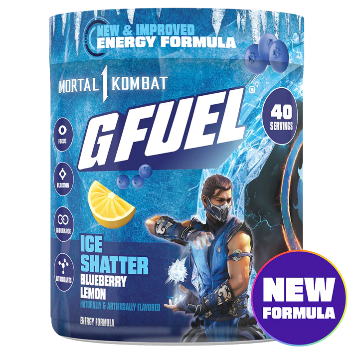 G Fuel Ice Shatter 2.0 Tub - 40 Servings - Mortal Kombat