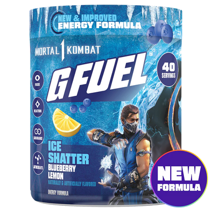 G Fuel Ice Shatter 2.0 Tub - 40 Servings - Mortal Kombat