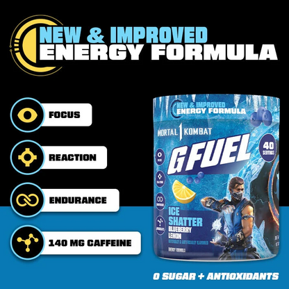 G Fuel Ice Shatter 2.0 Tub - 40 Servings - Mortal Kombat