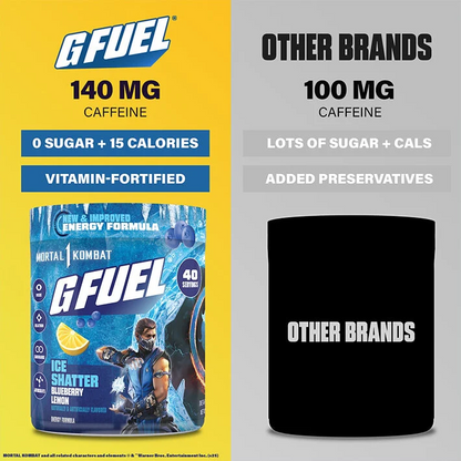 G Fuel Ice Shatter 2.0 Tub - 40 Servings - Mortal Kombat