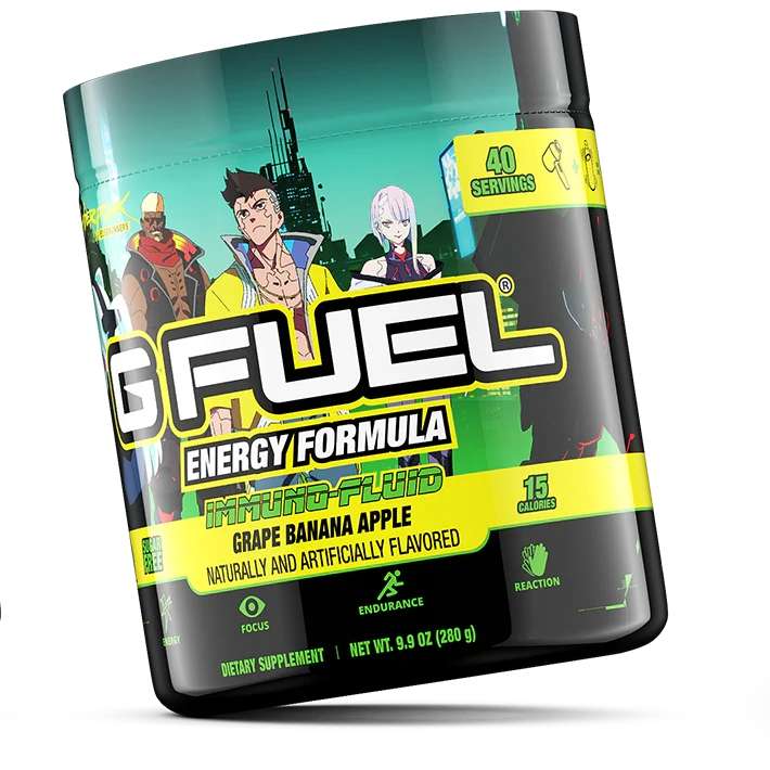 G Fuel Immuno Fluid Tub - 40 Servings - Cyberpunk Edgerunners