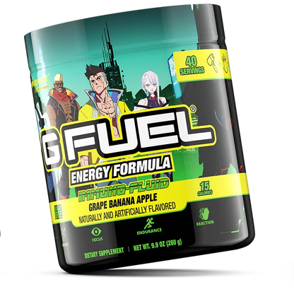 G Fuel Immuno Fluid Tub - 40 Servings - Cyberpunk Edgerunners