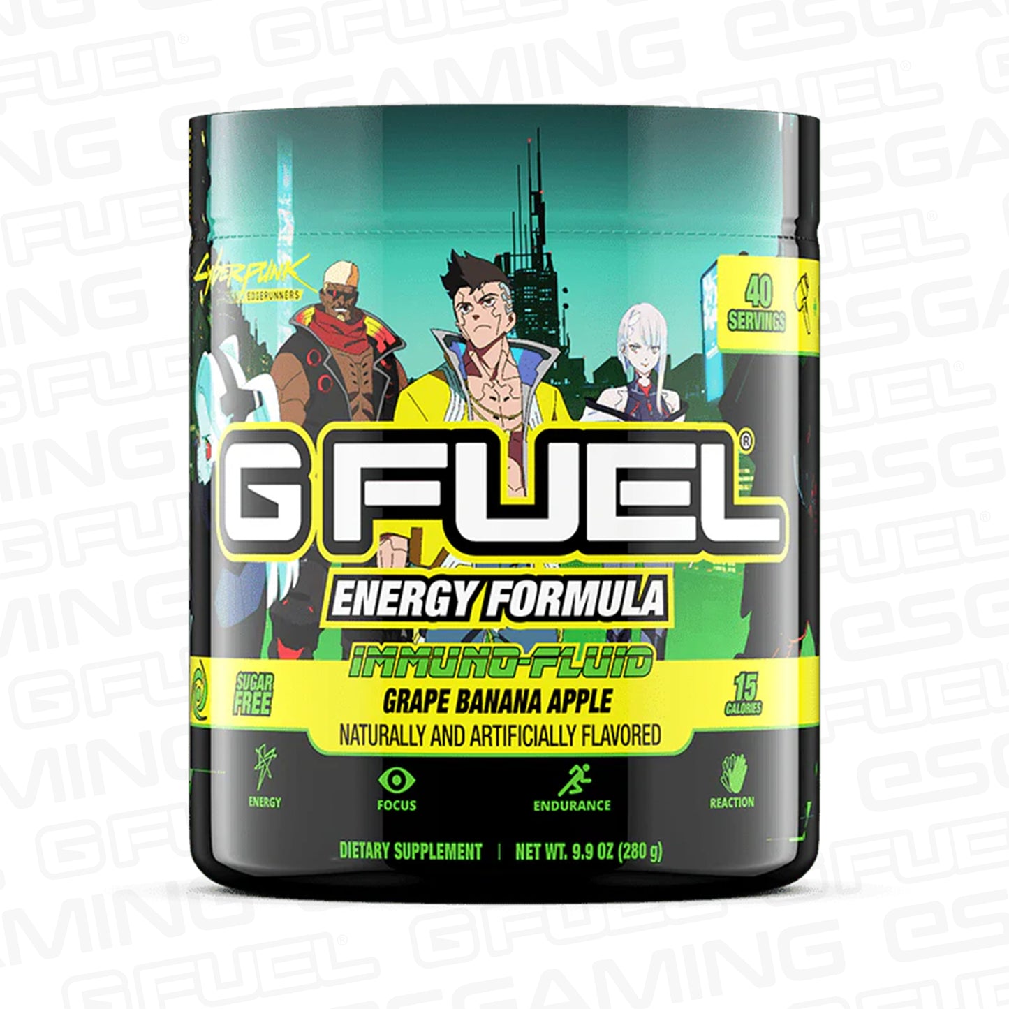 G Fuel Immuno Fluid Tub - 40 Servings - Cyberpunk Edgerunners