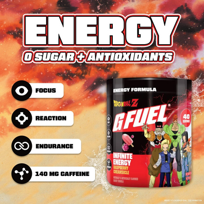 G Fuel Infinite Energy Tub - 40 Servings - Dragon Ball Z