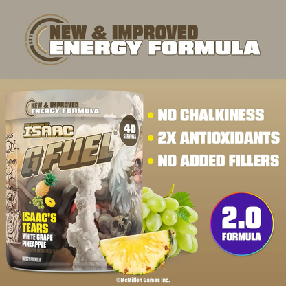 G Fuel Isaac's Tears 2.0 Tub - 40 Servings - Blinding Of Isaac
