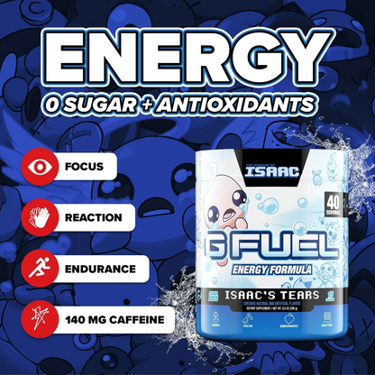 G Fuel Isaac's Tears Tub - 40 Servings - The Binding Of Isaac