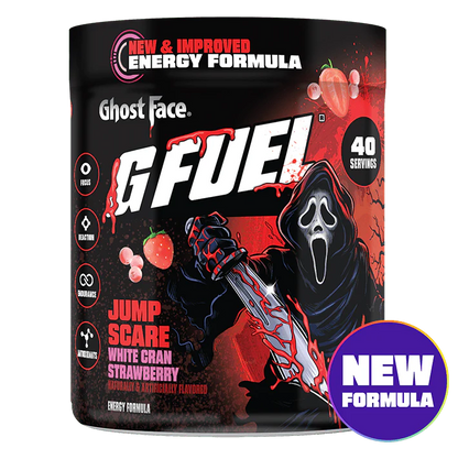 G Fuel Jump Scare 2.0 Tub - 40 Servings - Ghost Face