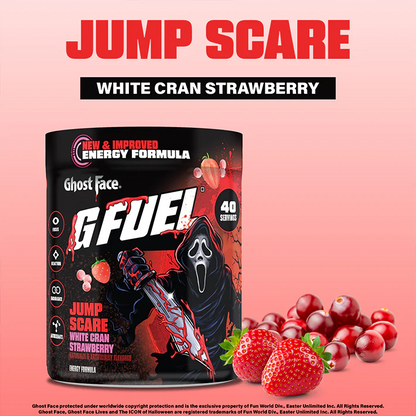 G Fuel Jump Scare 2.0 Tub - 40 Servings - Ghost Face