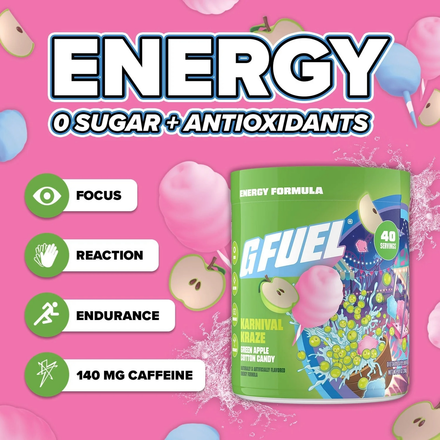 G Fuel Karnival Kraze Tub - 40 Servings