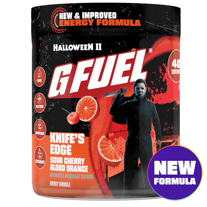 G Fuel Knife's Edge 2.0 Tub - 40 Servings - Halloween