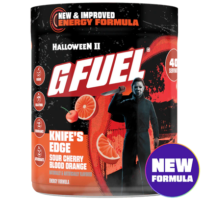 G Fuel Knife's Edge 2.0 Tub - 40 Servings - Halloween