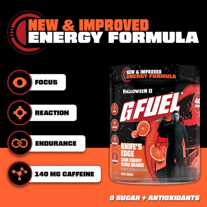 G Fuel Knife's Edge 2.0 Tub - 40 Servings - Halloween