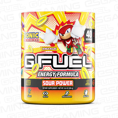 G Fuel Knuckles Sour Power Bundle - Sonic The Hedgehog