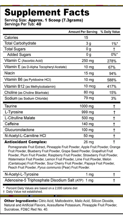 G Fuel Knuckles Sour Power Tub - 40 Servings - Sonic The Hedgehog