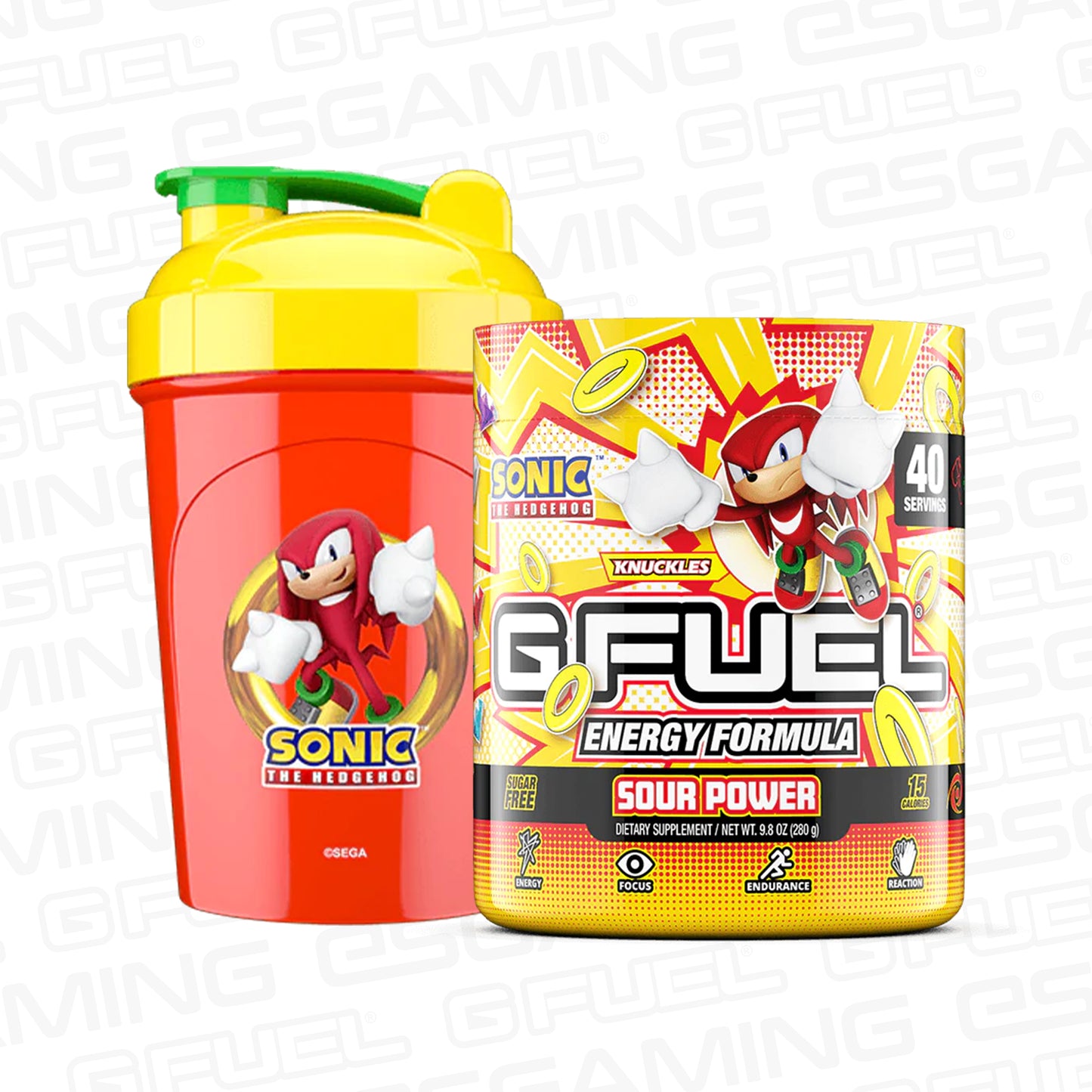 G Fuel Knuckles Sour Power Bundle - Sonic The Hedgehog