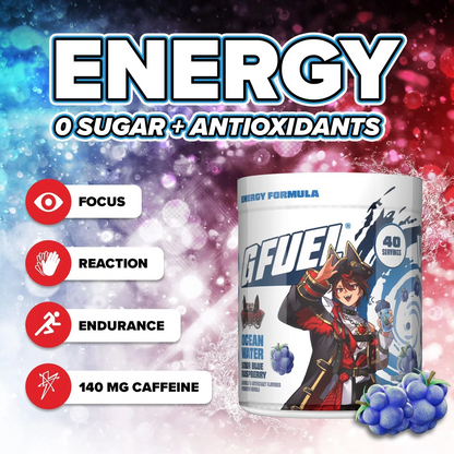 G Fuel Ocean Water Tub - 40 Servings - K9kuro - VShojo