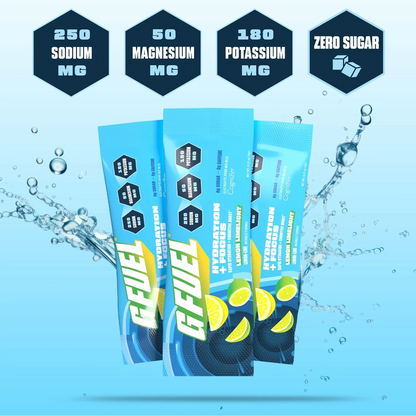 G Fuel Lemon Limelight Pack - Hydration + Focus - 20 Stick Packs