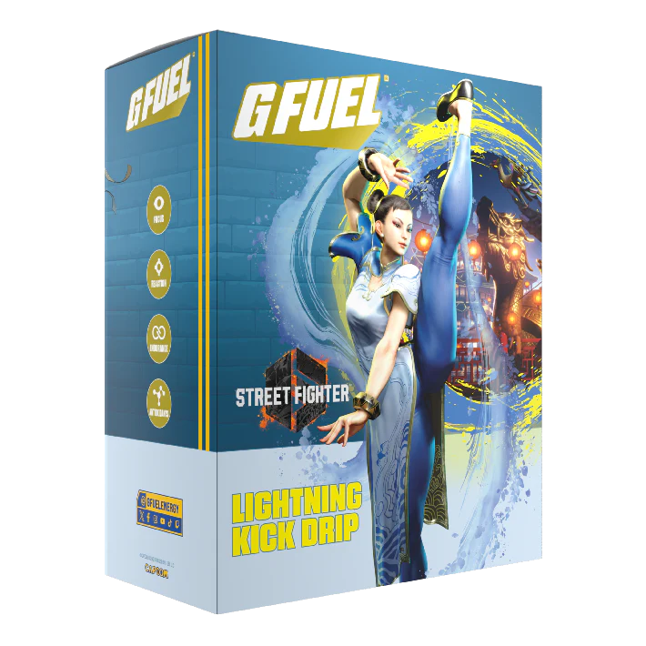 G Fuel Lightning Kick Drip Collector Box - Street Fighter